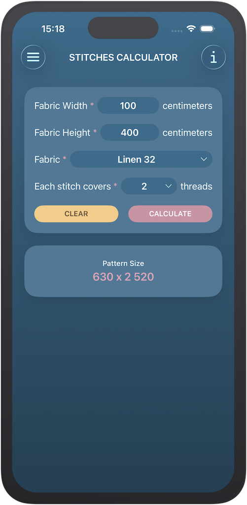 Stitches Calculator